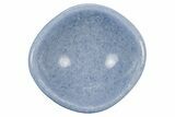 Polished Blue Calcite Bowl - Madagascar #211112-2